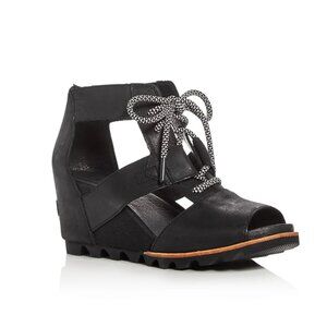 Sorel Joanie Leather Platform Wedge Sandals Size 6